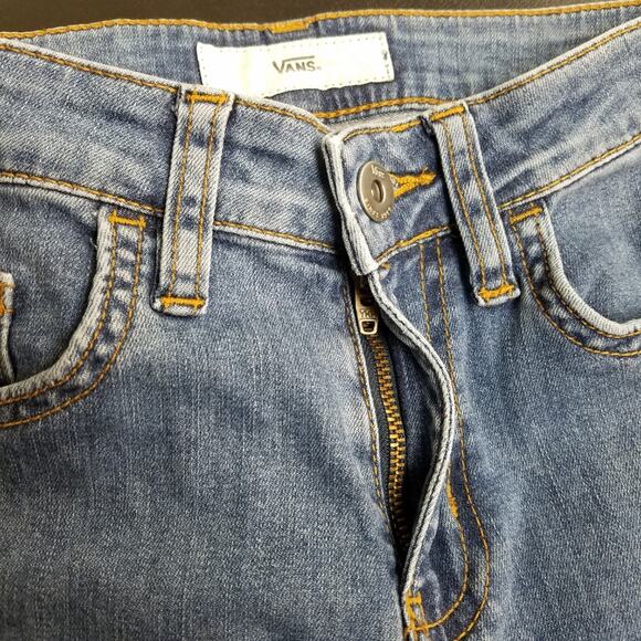 Vans Skinny Jeans Womens Size 24 Mid-Rise Light Wash - Picture 8 of 9